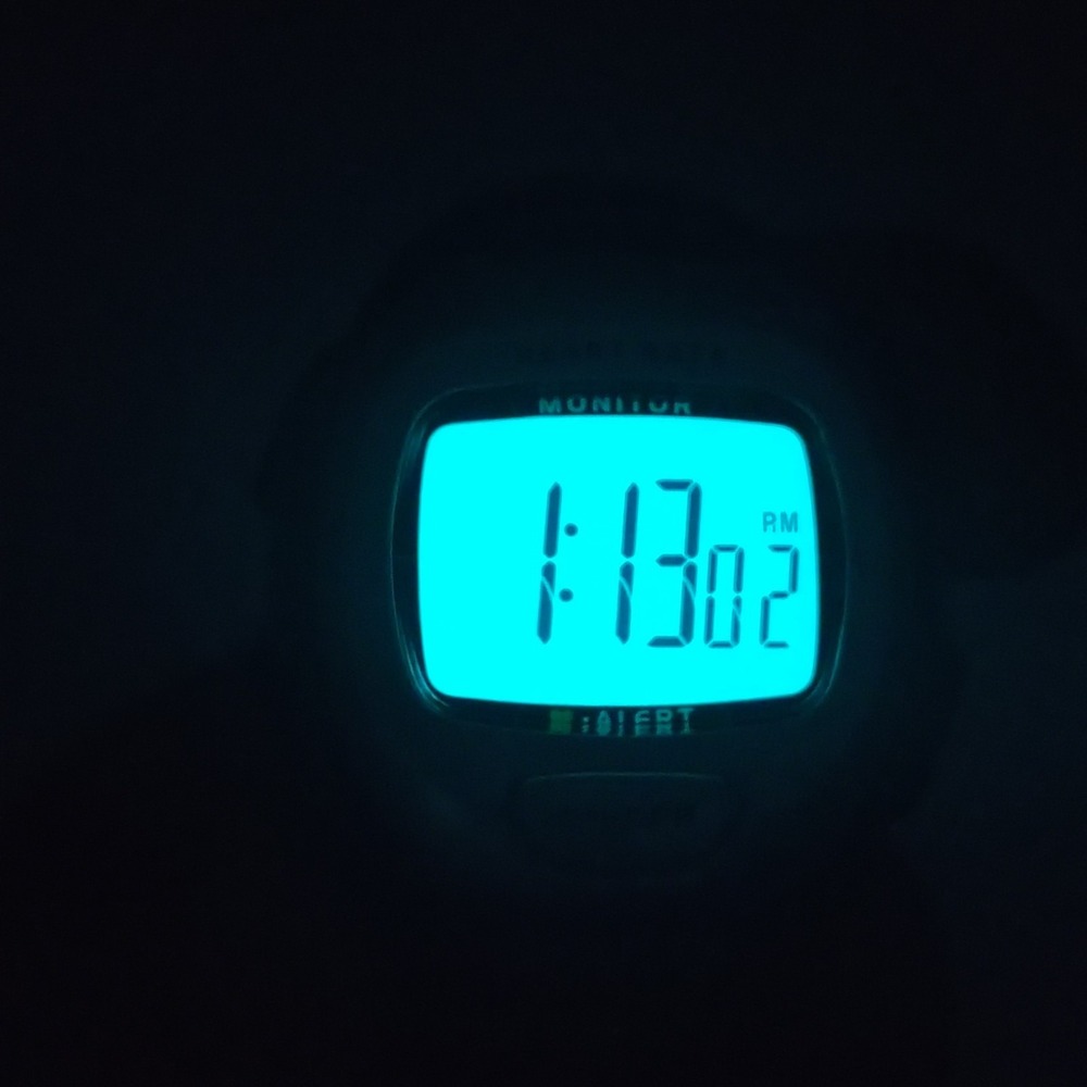 Vintage 2008 Timex Indiglo Heart Rate Monitor Trainer 46mm Women's Sport Watch - Picture 9 of 10
